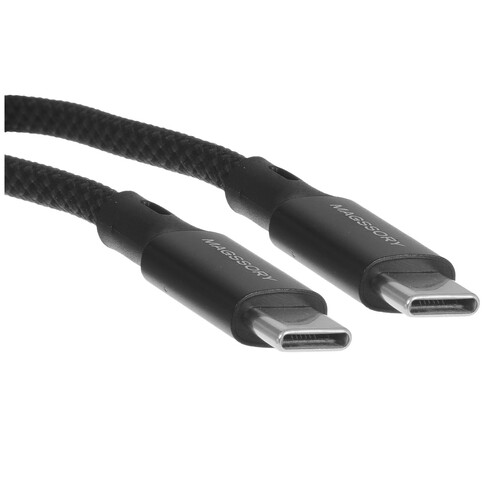 Купить Кабель круглый Magssory USB Type-C - USB Type-C черный 2.4 м  9265527. Характеристики, отзывы и цены в Донецке