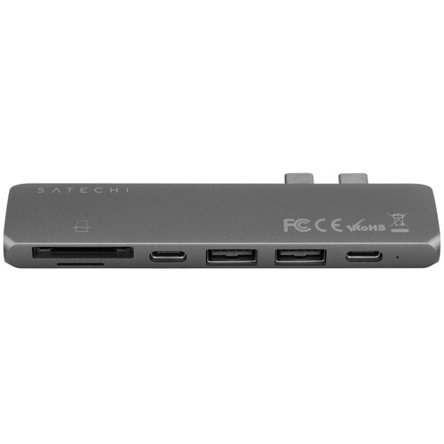 Купить Док-станция Satechi Aluminum Type-C Pro Hub Adapter серый  9073227. Характеристики, отзывы и цены в Донецке