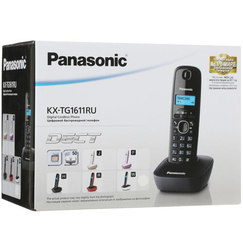 Купить Телефон беспроводной (DECT) Panasonic KX-TG1611RUW  0133103. Характеристики, отзывы и цены в Донецке