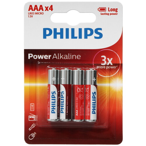 Купить Батарейка Philips LR03P4B/97 AAA (LR03/FR03)  9259198. Характеристики, отзывы и цены в Донецке
