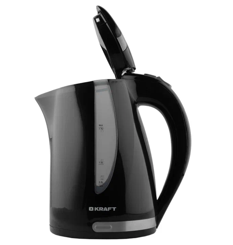 Купить Электрочайник Kraft KF-KP1743BL черный  5347080. Характеристики, отзывы и цены в Донецке