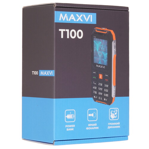 Купить Сотовый телефон Maxvi T100 красный/черный  9064661. Характеристики, отзывы и цены в Донецке