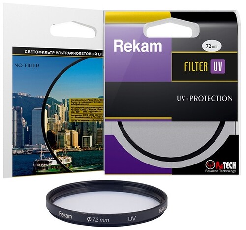 Купить Светофильтр Rekam UV 72 мм  7914904. Характеристики, отзывы и цены в Донецке