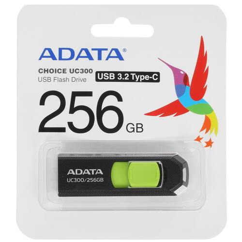 Купить Память OTG USB Flash 256 ГБ ADATA UC300 [ACHO-UC300-256G-RBK/GN]  5408527. Характеристики, отзывы и цены в Донецке