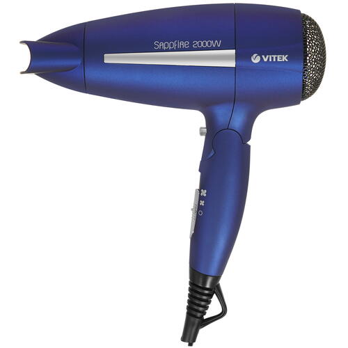 Купить Фен Vitek VT-1309 B синий/серебристый, черный  9915657. Характеристики, отзывы и цены в Донецке