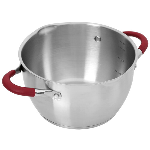 Купить Кастрюля Inhouse Marsala 4.2 л 22 см серебристый  5445079. Характеристики, отзывы и цены в Донецке