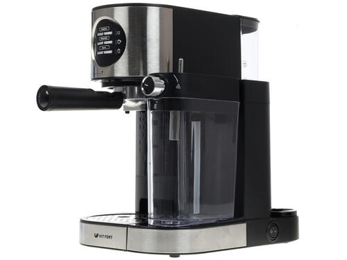 Купить Кофеварка рожковая Kitfort KT-703 черный  1176500. Характеристики, отзывы и цены в Донецке