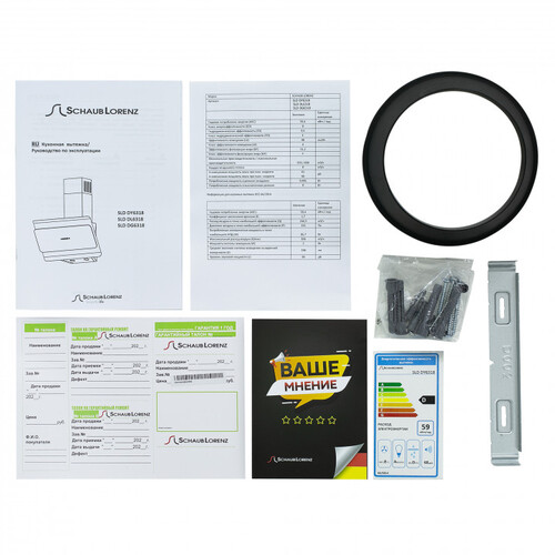 Купить Вытяжка наклонная Schaub Lorenz SLD DL6318 белый/серебристый  9245474. Характеристики, отзывы и цены в Донецке