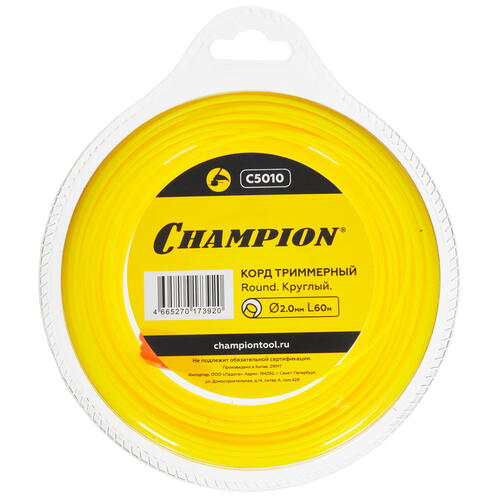 Купить Леска для триммеров Champion Round C5010  1215830. Характеристики, отзывы и цены в Донецке