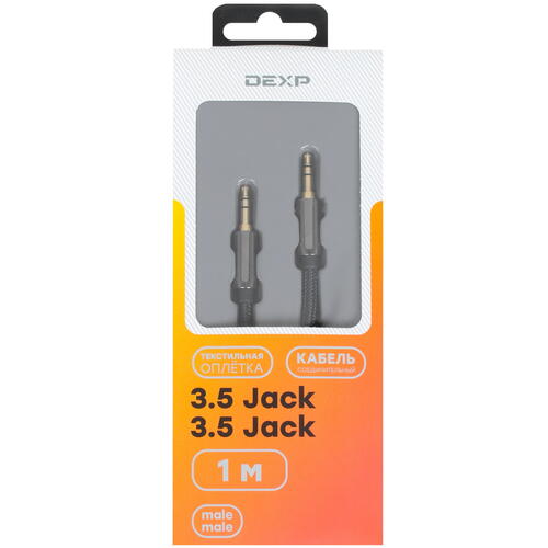 Купить Кабель   DEXP 3.5 mm jack - 3.5 mm jack черный  1378256. Характеристики, отзывы и цены в Донецке