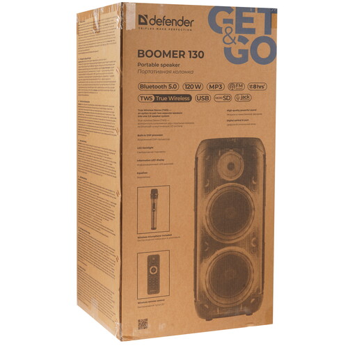 Купить Портативная колонка Defender Boomer 130, черный  5623584. Характеристики, отзывы и цены в Донецке