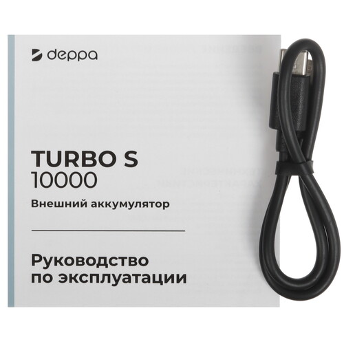 Купить Портативный аккумулятор DEPPA NRG Turbo S серый  9258281. Характеристики, отзывы и цены в Донецке