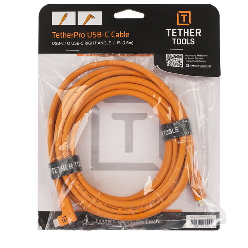 Купить Кабель круглый Tether Tools USB Type-C - USB Type-C оранжевый 4.6 м  5605733. Характеристики, отзывы и цены в Донецке