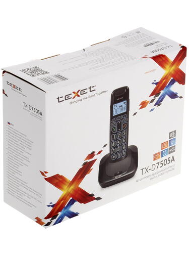 Купить Телефон беспроводной (DECT) teXet TX-D7505А  6731692. Характеристики, отзывы и цены в Донецке
