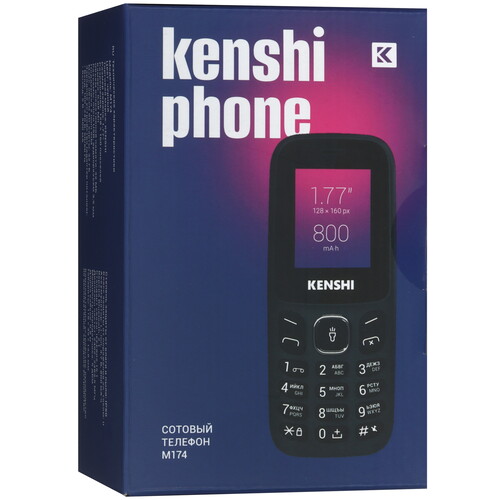 Купить Сотовый телефон KENSHI M174 черный  9046157. Характеристики, отзывы и цены в Донецке