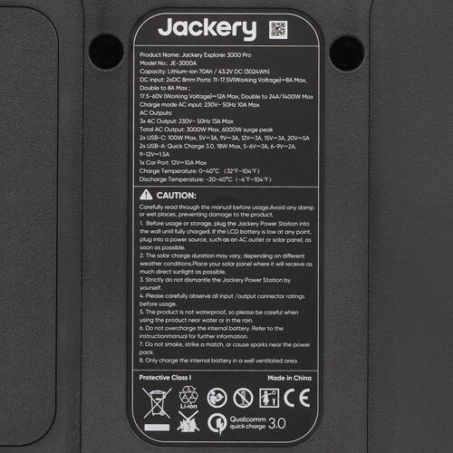 Купить Портативная зарядная станция Jackery Explorer 3000 Pro черный  5426723. Характеристики, отзывы и цены в Донецке