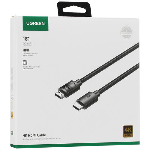 Купить Кабель  Ugreen HDMI - HDMI, 2 м  5088710. Характеристики, отзывы и цены в Донецке