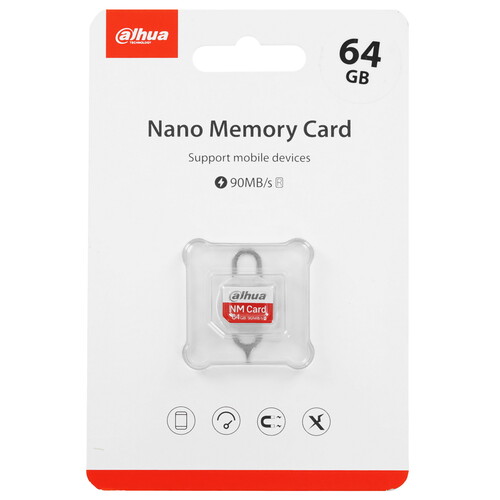 Купить Карта памяти Dahua nanoSD 64 ГБ [DHI-NM-N100-64GB]  9138552. Характеристики, отзывы и цены в Донецке