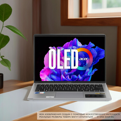 Купить 14" Ноутбук Acer Swift GO 14 SFG14-71-72QX серебристый  5455278. Характеристики, отзывы и цены в Донецке