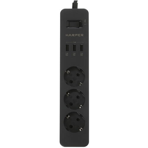 Купить Удлинитель Harper UCH-315 черный  5095714. Характеристики, отзывы и цены в Донецке