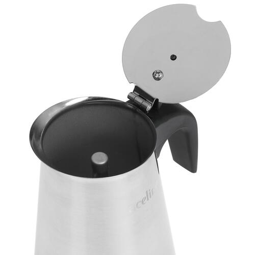 Купить Гейзерная кофеварка Aceline MY-300 серебристый  4872534. Характеристики, отзывы и цены в Донецке