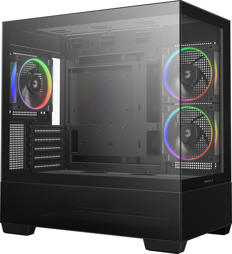 Купить Корпус DEEPCOOL CG380 3F [R-CG380-BKAGM3-G] черный  5637150. Характеристики, отзывы и цены в Донецке