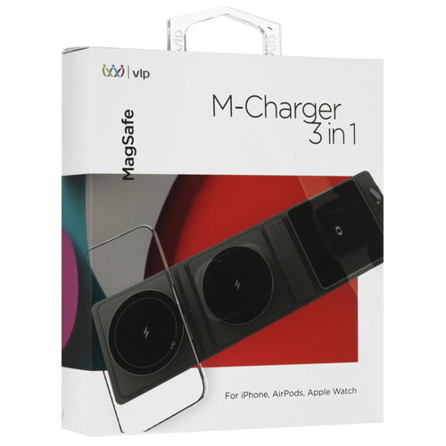 Купить Беспроводное зарядное устройство VLP M-Charger 3 in 1 серый  5466276. Характеристики, отзывы и цены в Донецке
