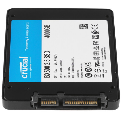 Купить 4000 ГБ 2.5" SATA накопитель Crucial BX500 [CT4000BX500SSD1]  5629161. Характеристики, отзывы и цены в Донецке