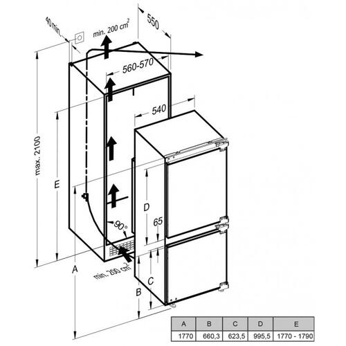 Купить Встраиваемый холодильник Schaub Lorenz SLU E235W5  9020630. Характеристики, отзывы и цены в Донецке