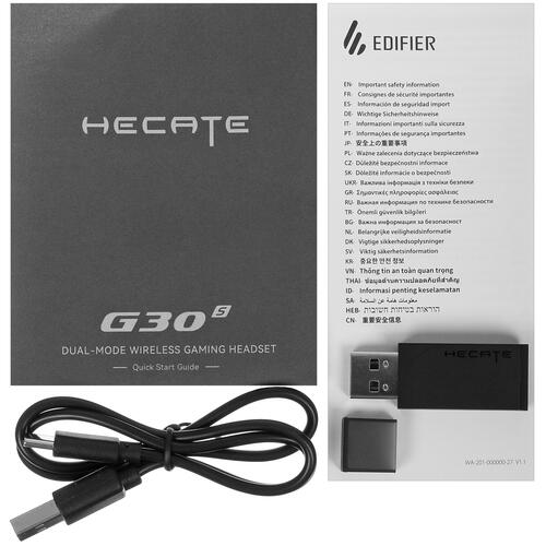 Купить Беспроводные наушники Edifier G30 S черный 2023  5445467. Характеристики, отзывы и цены в Донецке