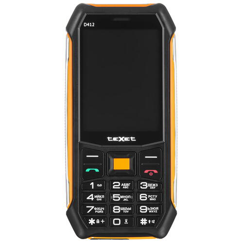 Купить Сотовый телефон teXet TM-D412 черный/оранжевый  9071063. Характеристики, отзывы и цены в Донецке