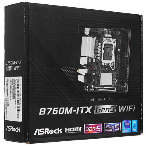 Купить Материнская плата ASRock B760M-ITX Gen5 WiFi  5922680. Характеристики, отзывы и цены в Донецке