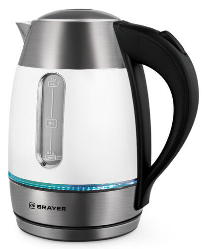 Купить Электрочайник Brayer BR1086 белый  9083364. Характеристики, отзывы и цены в Донецке