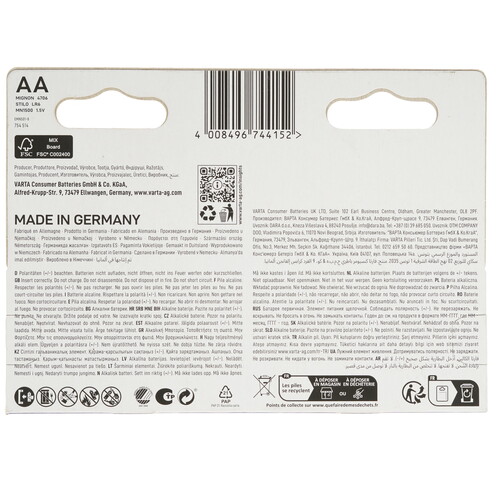 Купить Батарейка Varta Longlife Power Max AA (LR6/ER14505/FR6/R6P)  9105856. Характеристики, отзывы и цены в Донецке