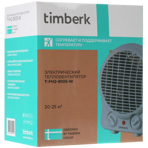 Купить Тепловентилятор Timberk T-FH2-B10S-W  5336431. Характеристики, отзывы и цены в Донецке