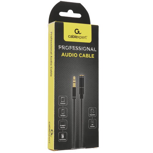 Купить Кабель   Cablexpert 3.5 mm jack - 3.5 mm jack черный  5452312. Характеристики, отзывы и цены в Донецке