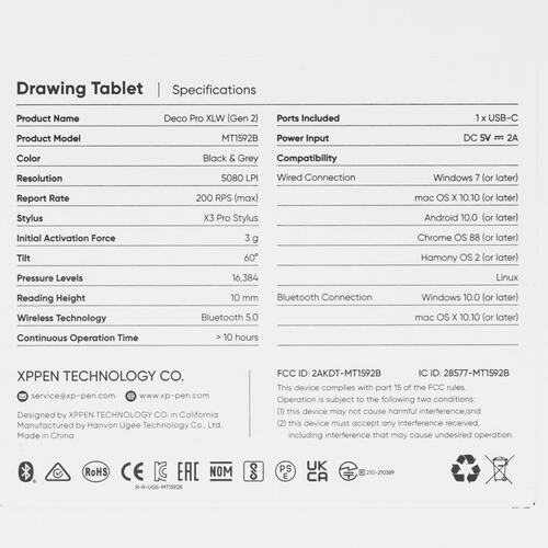 Купить Графический планшет XP-Pen Deco Pro XLW  5435407. Характеристики, отзывы и цены в Донецке