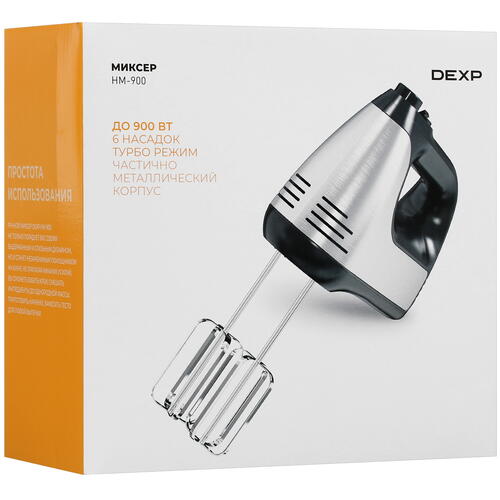 Купить Миксер DEXP HM-900 серебристый  5099953. Характеристики, отзывы и цены в Донецке