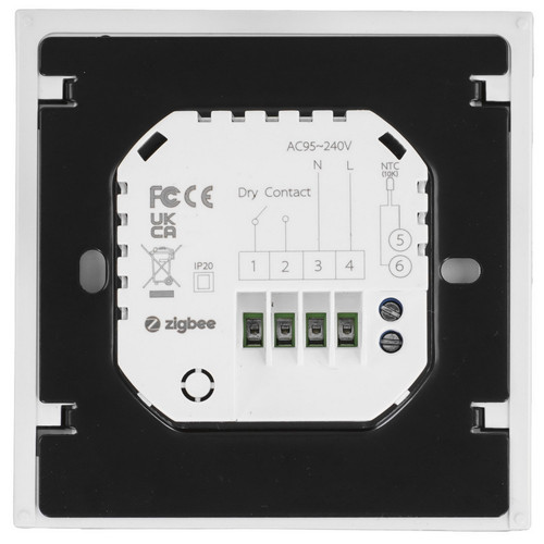 Купить Умный терморегулятор MOES Zigbee Gas/Water Boiler Thermostat White  9079609. Характеристики, отзывы и цены в Донецке