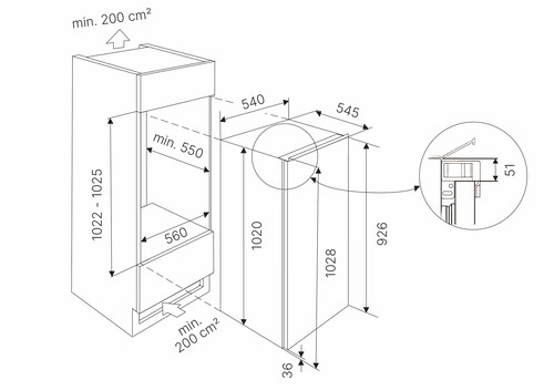 Купить Встраиваемый холодильник Kuppersbusch FK 3305.0I  9255890. Характеристики, отзывы и цены в Донецке