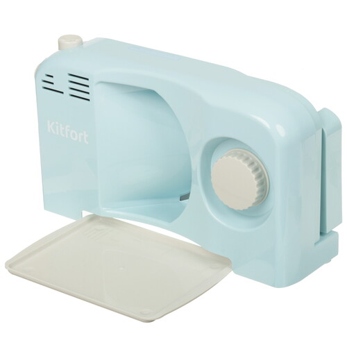 Купить Ломтерезка Kitfort КТ-6268 голубой  9110287. Характеристики, отзывы и цены в Донецке