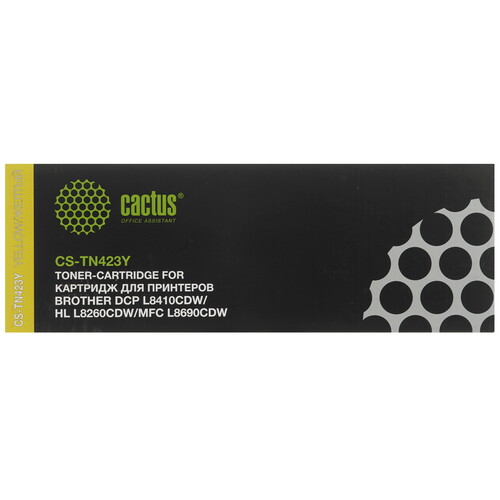 Купить Картридж лазерный Cactus CS-TN423Y желтый, с чипом  8159072. Характеристики, отзывы и цены в Донецке