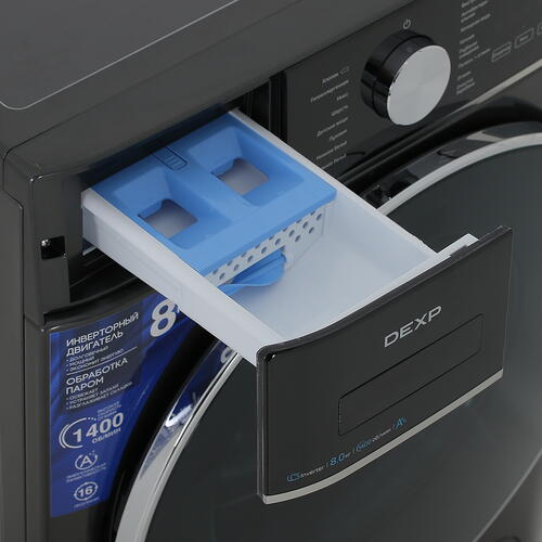 Купить Стиральная машина DEXP WM-F814DMG/WBSI черный  5427750. Характеристики, отзывы и цены в Донецке