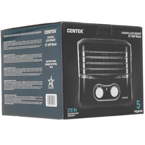 Купить Сушилка для овощей и фруктов Centek CT-1659 черный  5340967. Характеристики, отзывы и цены в Донецке