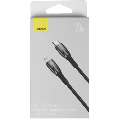 Купить Кабель круглый Baseus Lightning 8-pin - USB Type-C черный 2 м  9167132. Характеристики, отзывы и цены в Донецке