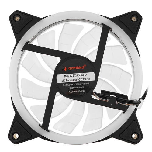 Купить Вентилятор Gembird D12025S12L-W  черный  5601889. Характеристики, отзывы и цены в Донецке