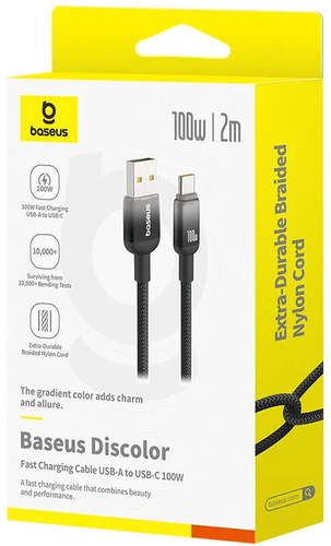Купить Кабель Baseus USB Type-C - USB Type-A черный  5627615. Характеристики, отзывы и цены в Донецке