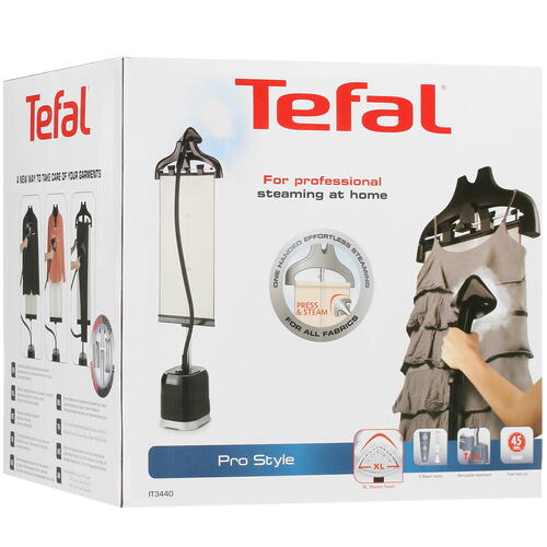Купить Отпариватель Tefal Pro Style IT3440E0 черный  5423184. Характеристики, отзывы и цены в Донецке