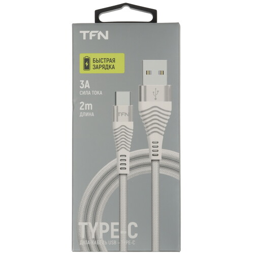 Купить Кабель круглый TFN USB Type-C - USB 2.0 Type-A белый 2 м  5616521. Характеристики, отзывы и цены в Донецке