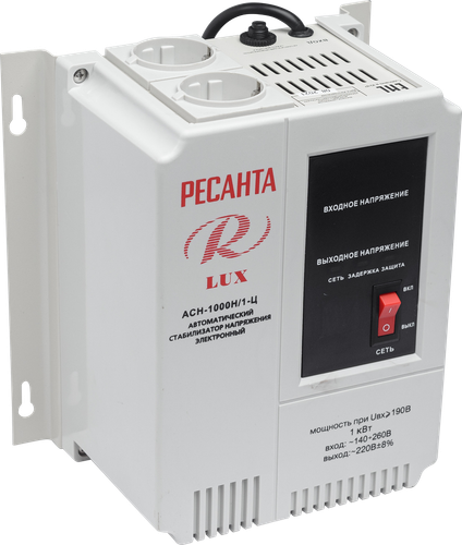 Купить Стабилизатор напряжения Ресанта АСН-1000Н/1-Ц Lux  7901463. Характеристики, отзывы и цены в Донецке